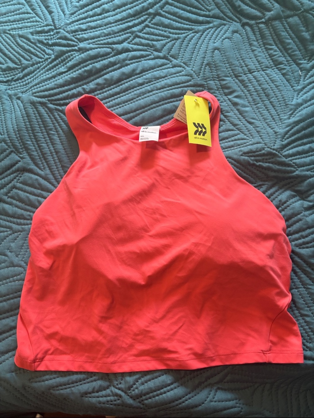 all in motion Coral High-Neck Athletic Tank